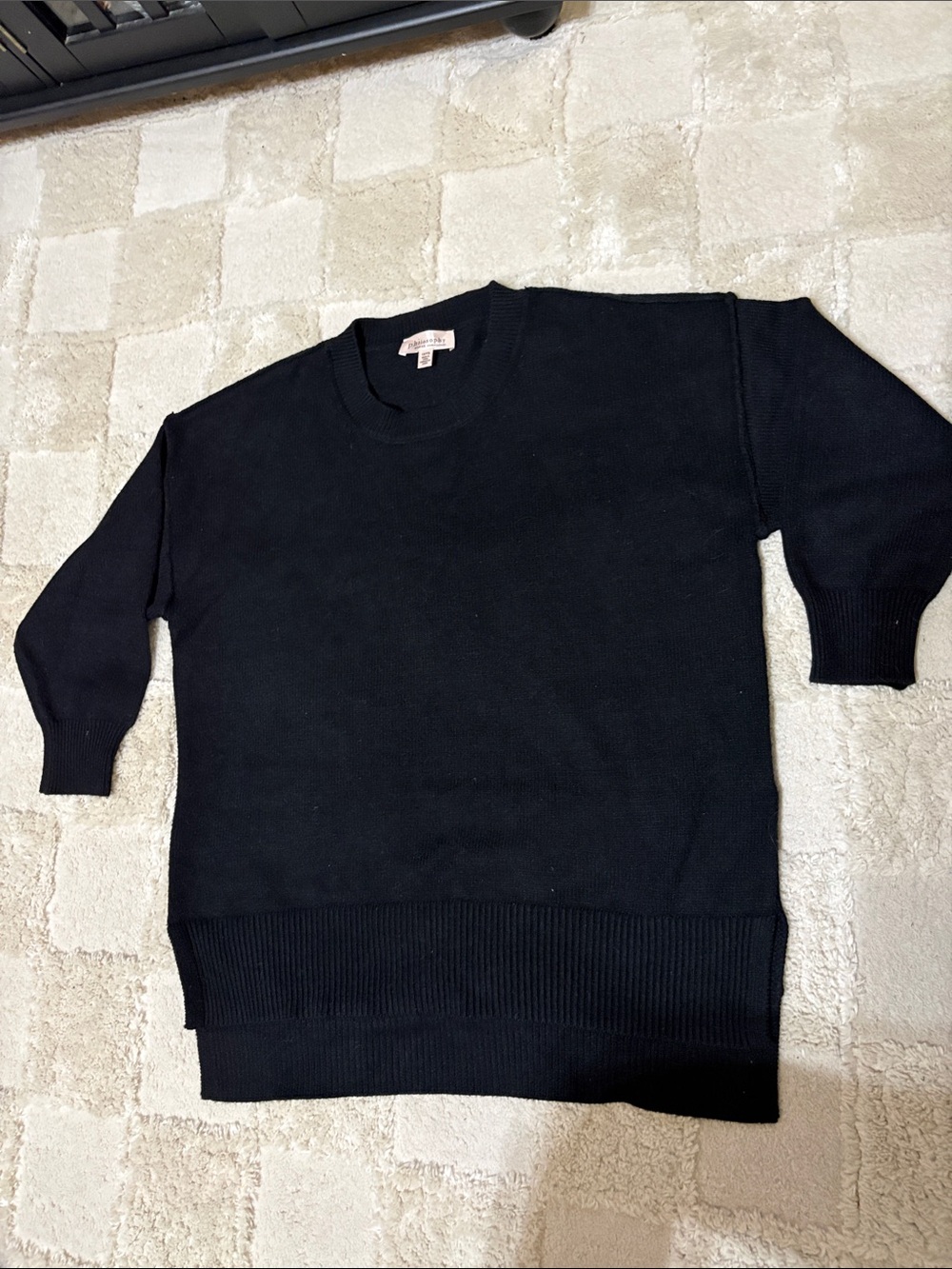 women’s  Black Crewneck Sweater